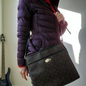 Coach brown leather bag